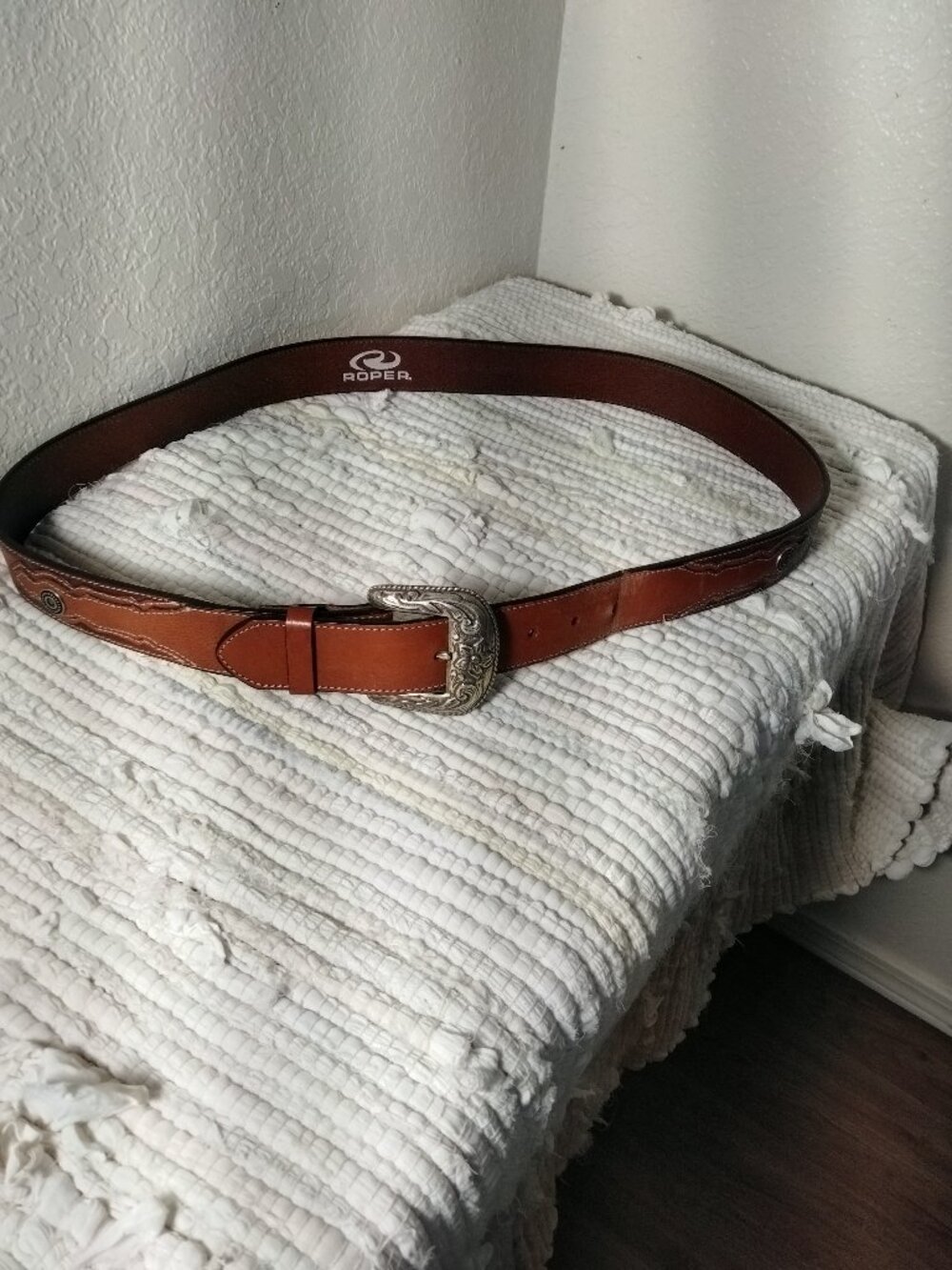 42" Classic Roper Top Grain Leather Belt